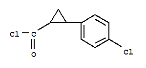 (7ci)-2-(p-氯苯基)-环丙烷羰酰氯结构式_90767-76-3结构式