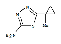 5-(1-甲基环丙基)-1,3,4-噻二唑-2-胺结构式_908269-41-0结构式