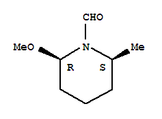 顺式-(9ci)-2-甲氧基-6-甲基-1-哌啶羧醛结构式_90862-39-8结构式