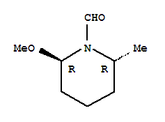 反式-(9ci)-2-甲氧基-6-甲基-1-哌啶羧醛结构式_90862-55-8结构式