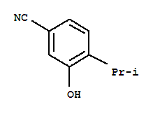 (7ci)-3-羟基-4-异丙基-苯甲腈结构式_90921-32-7结构式