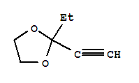 (9ci)-2-乙基-2-乙炔-1,3-二氧戊环结构式_90935-45-8结构式