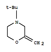 (7ci)-4-叔丁基-2-亚甲基-吗啉结构式_90949-51-2结构式