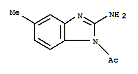 (9ci)-1-乙酰基-5-甲基-1H-苯并咪唑-2-胺结构式_90964-24-2结构式