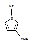 (9ci)-1-乙基-3-甲氧基-1H-吡咯结构式_90968-43-7结构式