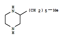 Piperazine, 2-hexyl-(7ci,9ci)Structure,91015-24-6Structure Piperazine, 2-hexyl-(7ci,9ci) Structure,91015-24-6Structure