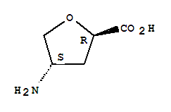 反式-(9ci)-4-氨基四氢-2-呋喃羧酸结构式_91021-02-2结构式