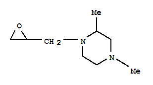 (7ci)-1-(2,3-环氧基丙基)-2,4-二甲基-哌嗪结构式_91086-22-5结构式