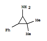 (7ci)-2,2-二甲基-3-苯基-环丙胺结构式_91245-67-9结构式
