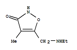 (9ci)-5-[(乙基氨基)甲基]-4-甲基-3(2H)-异噁唑酮结构式_91305-13-4结构式