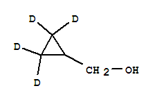 环丙甲醇-D4结构式_91314-18-0结构式