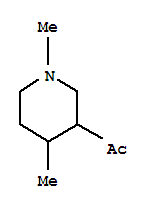 (9ci)-1-(1,4-二甲基-3-哌啶基)-乙酮结构式_91324-26-4结构式
