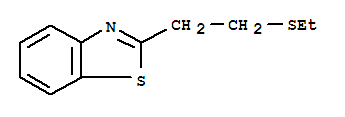 (7ci)-2-[2-(乙基硫代)乙基]-苯并噻唑结构式_91331-60-1结构式