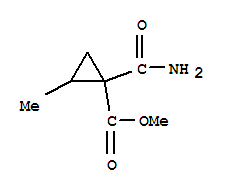 1-(氨基羰基)-2-甲基-环丙烷羧酸甲酯结构式_91366-07-3结构式