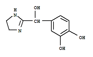 (9ci)-4-[(4,5-二氢-1H-咪唑-2-基)羟基甲基]-1,2-苯二醇结构式_91401-71-7结构式