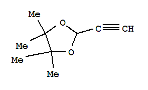 2-乙炔-4,4,5,5-四甲基-1,3-二氧戊环结构式_91435-92-6结构式