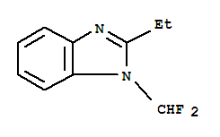 (9ci)-1-(二氟甲基)-2-乙基-1H-苯并咪唑结构式_91459-70-0结构式
