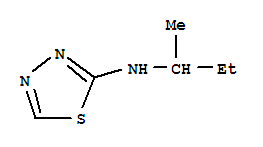 n-(1-甲基丙基)-1,3,4-噻二唑-2-胺结构式_91461-79-9结构式