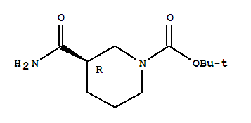 (3R)-3-氨基羰基-1-哌啶羧酸-1,1-二甲基乙酯结构式_915226-43-6结构式