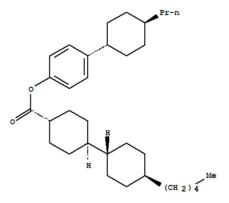 Trans,trans-4-(trans-4-propylcyclohexyl)-phenyl 4-pentylbicyclohexyl-4-carboxylateStructure,91545-93-6Structure Trans,trans-4-(trans-4-propylcyclohexyl)-phenyl 4-pentylbicyclohexyl-4-carboxylate Structure,91545-93-6Structure