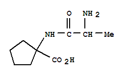 (7ci)-1-(2-氨基丙酰胺)-环戊烷羧酸结构式_91633-91-9结构式