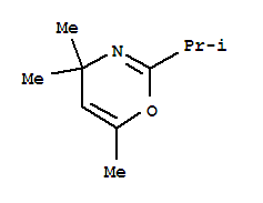 4H-1,3-oxazine,2-isopropyl-4,4,6-trimethyl-(7ci) Structure