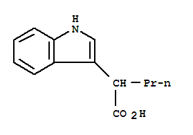 (7ci)--alpha--丙基-吲哚-3-乙酸结构式_91957-23-2结构式