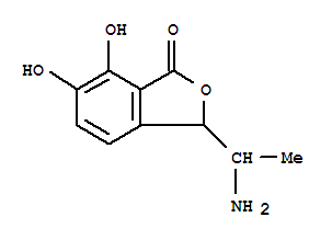 (6ci,7ci)-3-(1-氨基乙基)-6,7-二羟基-苯酞结构式_92014-81-8结构式