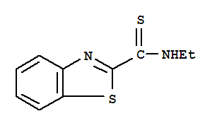 (9ci)-n-乙基-2-苯并噻唑硫代甲酰胺结构式_92081-80-6结构式