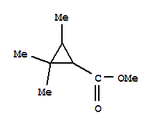 (7ci,9ci)-2,2,3-三甲基-环丙烷羧酸甲酯结构式_92114-23-3结构式