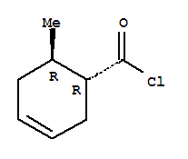 反式-(9ci)-6-甲基-3-环己烯-1-羰酰氯结构式_92284-36-1结构式
