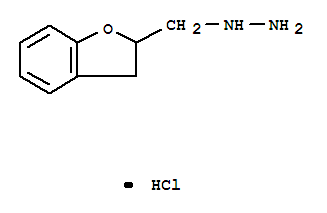 1-((2,3-二氢苯并呋喃-2-基)甲基)肼结构式_92383-19-2结构式