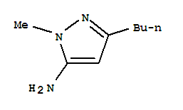 3-丁基-1-甲基-1H-吡唑-5-胺结构式_92406-40-1结构式