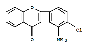 (9ci)-2-(3-氨基-4-氯苯基)-4H-1-苯并吡喃-4-酮结构式_92426-54-5结构式