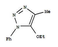 (7ci)-5-乙氧基-4-甲基-1-苯基-1H-1,2,3-噻唑结构式_92721-95-4结构式