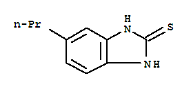 (9ci)-1,3-二氢-5-丙基-2H-苯并咪唑-2-硫酮结构式_92806-74-1结构式
