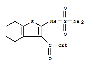 (9ci)-2-[(氨基磺酰基)氨基]-4,5,6,7-四氢-苯并[b]噻吩-3-羧酸乙酯结构式_92932-03-1结构式