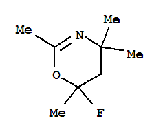 (9ci)-6-氟-5,6-二氢-2,4,4,6-四甲基-4H-1,3-噁嗪结构式_93072-39-0结构式