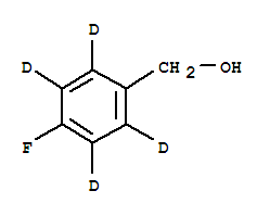 对氟苯甲醇-D4结构式_93111-26-3结构式