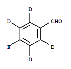 对氟苯甲醛-D4结构式_93111-27-4结构式
