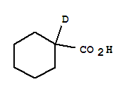 环己甲酸-D1结构式_933-37-9结构式