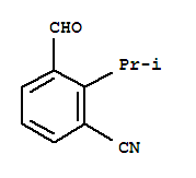 (9ci)-3-甲酰基-2-(1-甲基乙基)-苯甲腈结构式_93340-22-8结构式