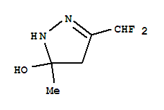 3-(二氟甲基)-4,5-二氢-5-甲基-1H-吡唑-5-醇结构式_933768-35-5结构式