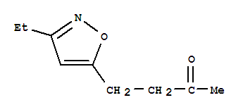 (9ci)-4-(3-乙基-5-异噁唑基)-2-丁酮结构式_93422-84-5结构式