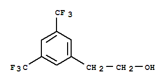 2-(3,5-双(三氟甲基)苯基)乙醇结构式_93427-28-2结构式