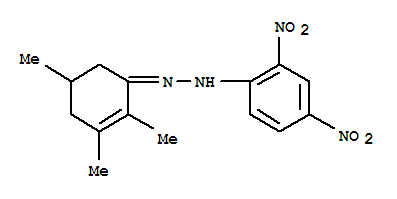 2,3,5-三甲基-2-环己烯-1-酮 2-(2,4-二硝基苯基)腙结构式_93445-21-7结构式