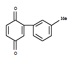 2-(3-甲基苯基)-p-苯醌结构式_93504-10-0结构式