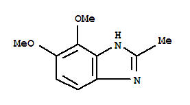 (7ci)-4,5(or 6,7)-二甲氧基-2-甲基-苯并咪唑结构式_93691-07-7结构式