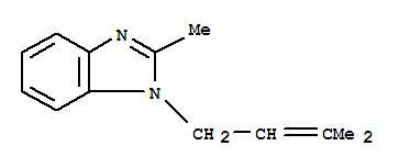 (9ci)-2-甲基-1-(3-甲基-2-丁烯)-1H-苯并咪唑结构式_95481-04-2结构式
