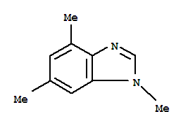 (9ci)-1,4,6-三甲基-1H-苯并咪唑结构式_96048-80-5结构式